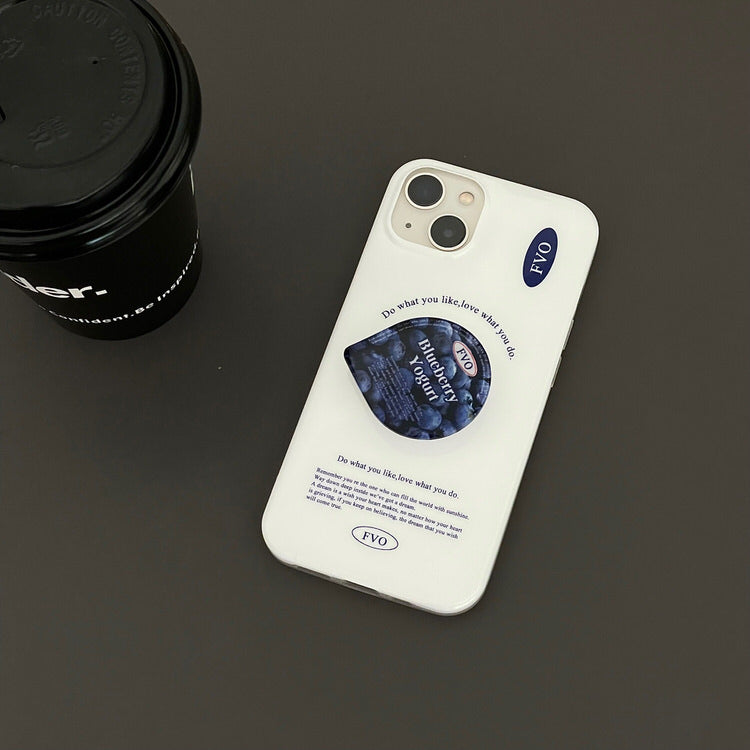 Blueberry Yogurt Aesthetic IPhone Case