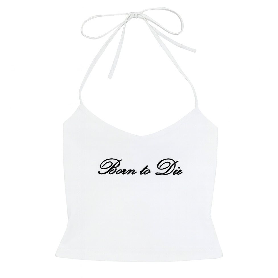 Born-to-Die-Y2K-Halter-Top