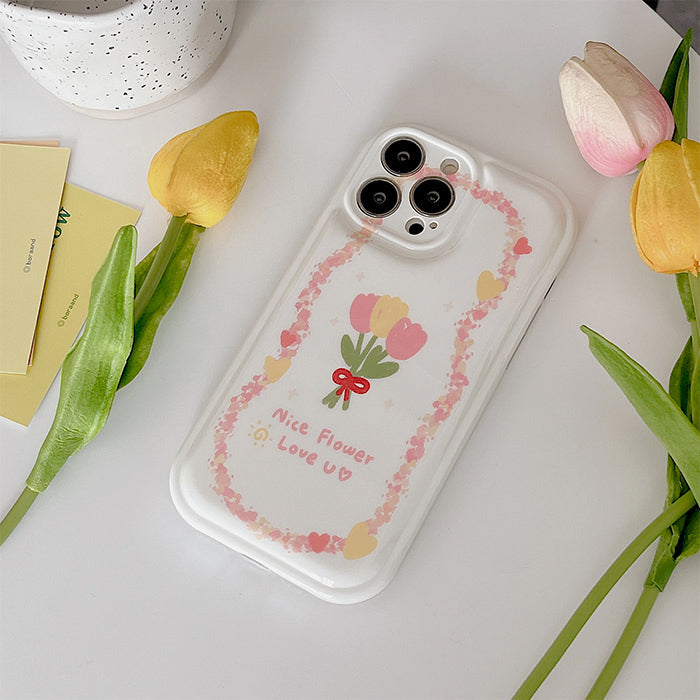 tulips aesthetic iphone case boogzel apparel