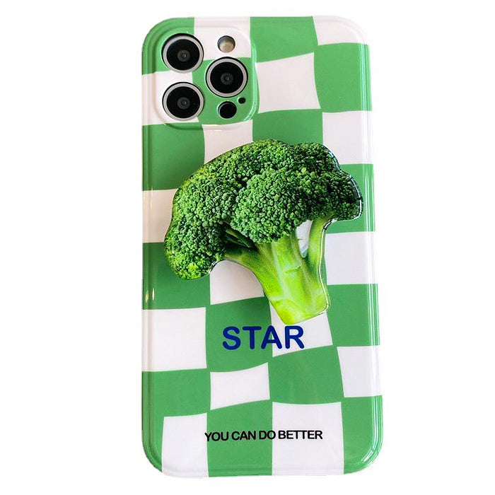 broccoli checker iphone case boogzel apparel