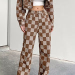 brown plaid pants boogzel apparel