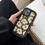 flowers embroidery iphone case boogzel apparel