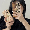 brown houndstooth iphone case shop