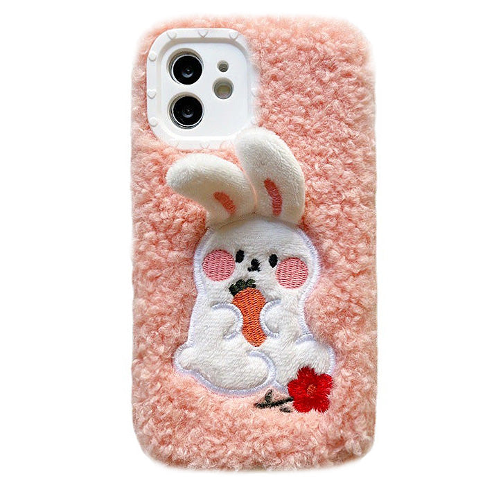 bunny fluffy iphone case boogzel apparel