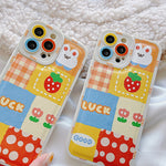 bunny patchwork iphone case boogzel apparel