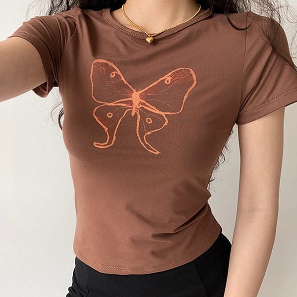 butterfly aesthetic crop top boogzel apparel