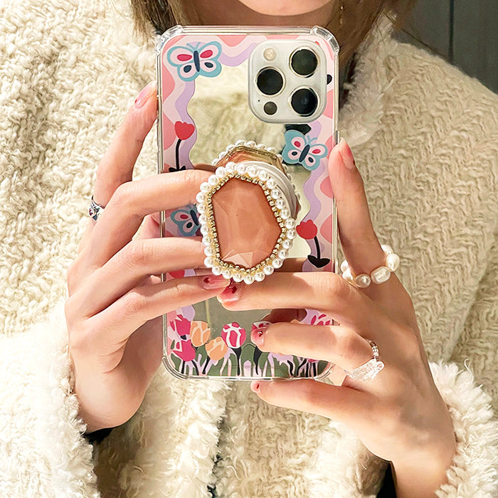 butterfly flower pearl iphone case shop