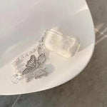 butterfly transparent airpods case boogzel apparel