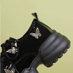 Butterfly Platform Boots - aesthetic shoes - boogzel clothing