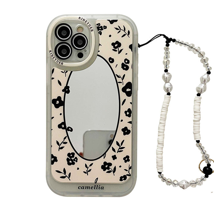 floral bead chain iphone case boogzel apparel