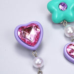 candy heart drop earrings boogzel apparel