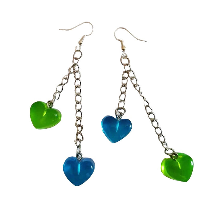 candy heart earrings boogzel appparel