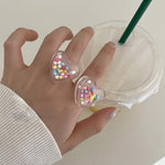 Candy Beads Clear Rings boogzel clothing
