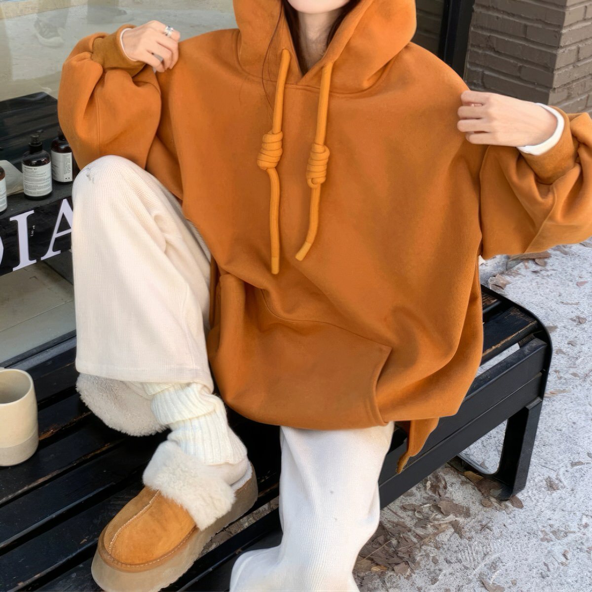 Casual-Loose-Fit-orange-Knot-Hoodie-boogzel-clothing_3