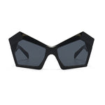 black cat eye oversized sunglasses boogzel apparel