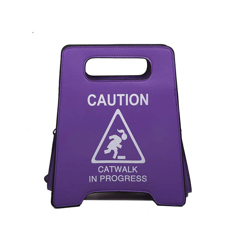 Caution Catwalk in Progress Neon Handbag Neon Handbag | BOOGZEL APPAREL