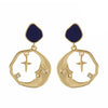 moon stone earrings boogzel apparel