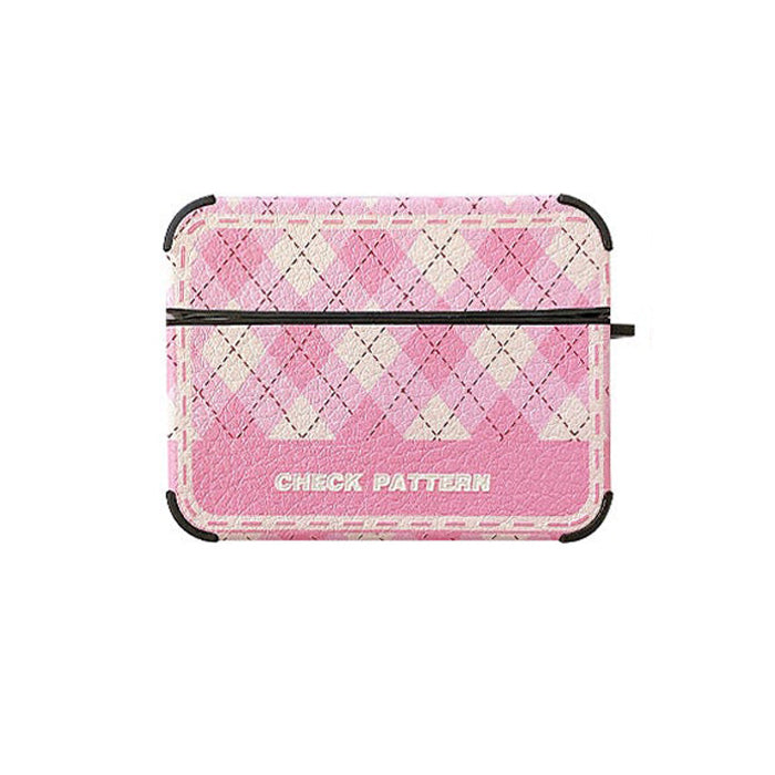 check pattern airpods case boogzel apparel