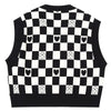 Checkerboard Cropped Vest boogzel apparel 