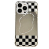 checkered mirror iphone case boogzel apparel