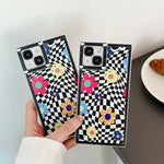 indie aesthetic checkerboard iphone case boogzel apparel