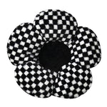 Checkered Flower Pillow boogzel c