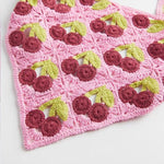 Cherry Crochet Hair Scarf
