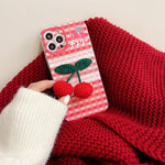 cherry crochet iphone case boogzel apparel