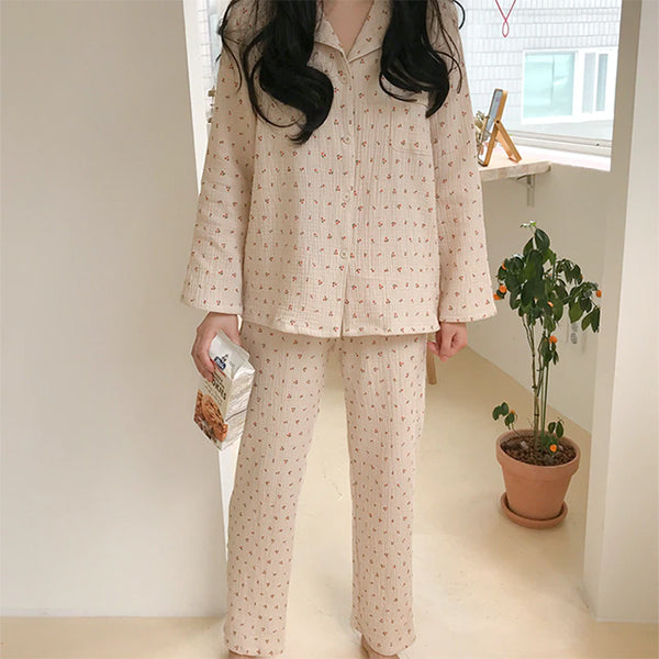 cherry pajama set boogzel apparel