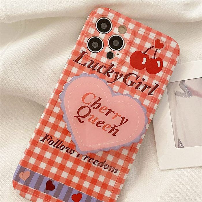 cherry queen iphone case boogzel apparel