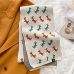 deer knit scarf boogzel apparel