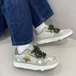 Grey Clear Star Sneakers - boogzel clothing