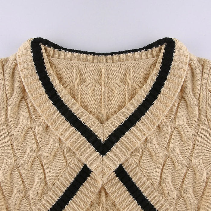 Coffee Cream Cropped Sweater boogzel apparel