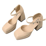 cream platform heels boogzel apparel