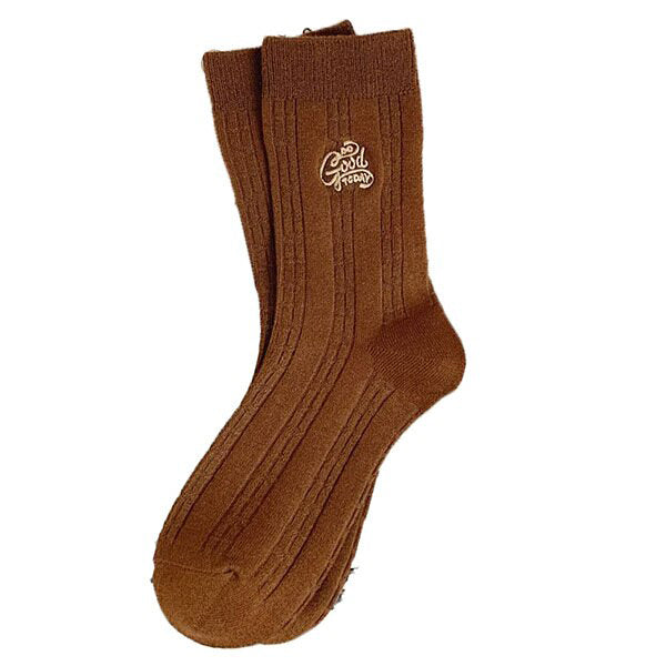 brown aesthetic socks boogzel apparel