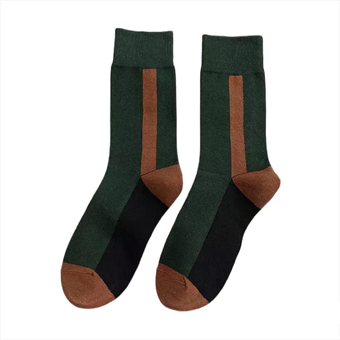 color block green socks boogzel apparel