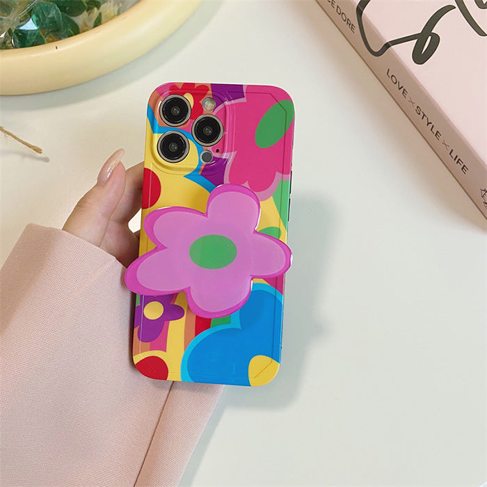 colorful flower iphone case boogzel apparel