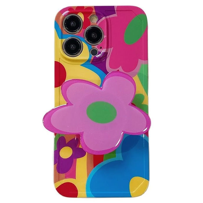 colorful flower iphone case boogzel apparel