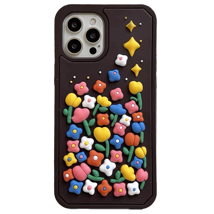 colorful flowers iphone case boogzel apparel