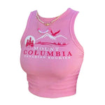 pink ribbed tank top boogzel apparel