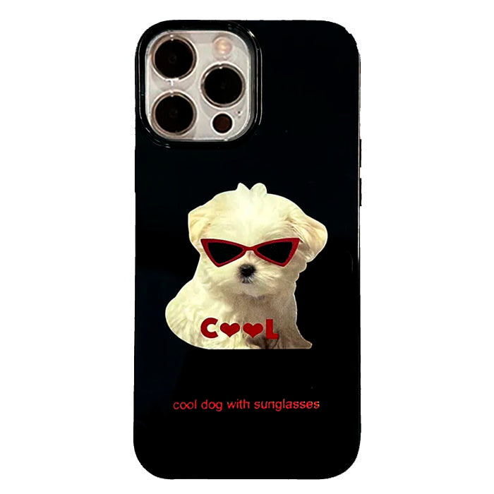 aesthetic dog iphone case boogzel apparel