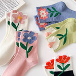 cottagecore floral socks boogzel apparel