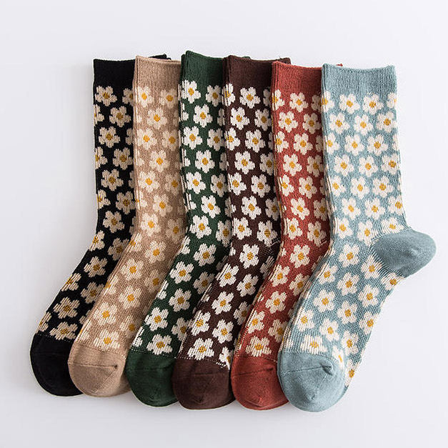 Cottagecore Aesthetic Floral Socks