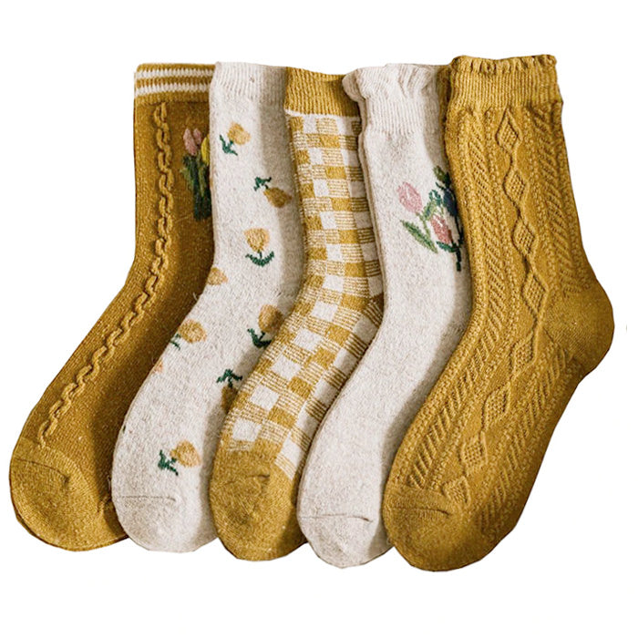 cottagecore warm socks boogzel apparel