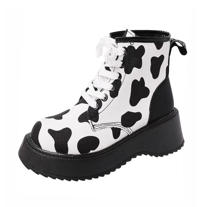 cow print boots boogzel apparel