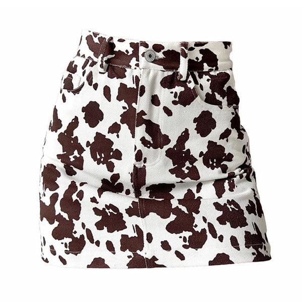 Cow print skirt roblox online