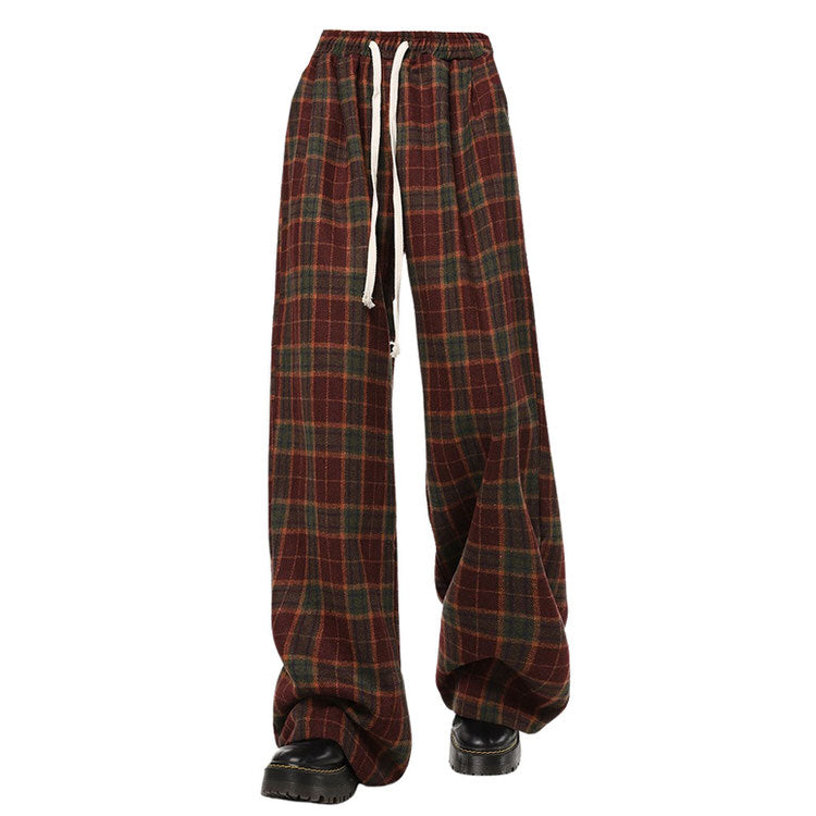 plaid aesthetic red pants boogzel apparel
