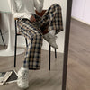aesthetic outfit plaid trousers boogzel apparel