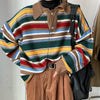 stripe collar sweater boogel apparel