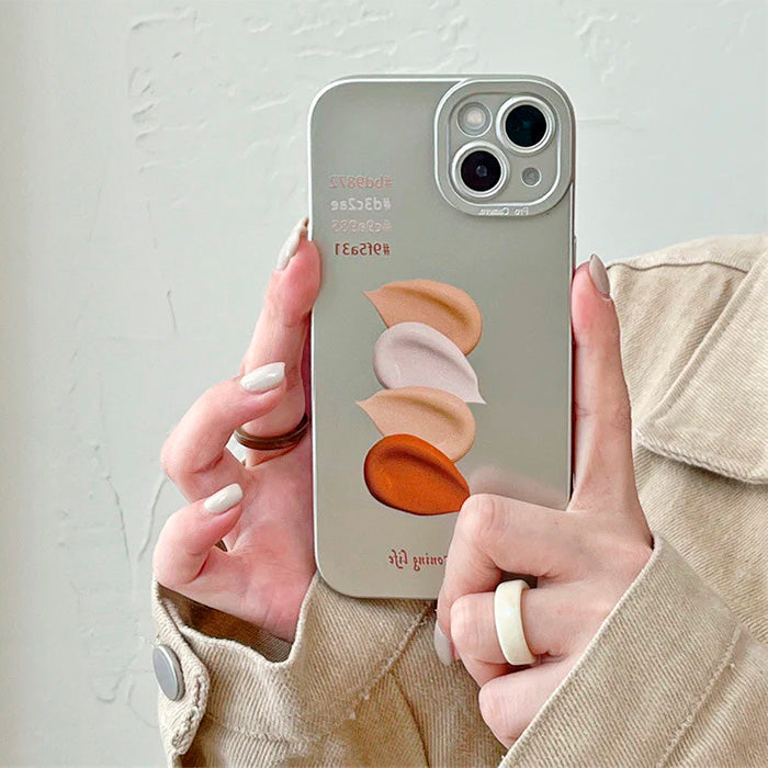 cream palette phone case boogzel apparel